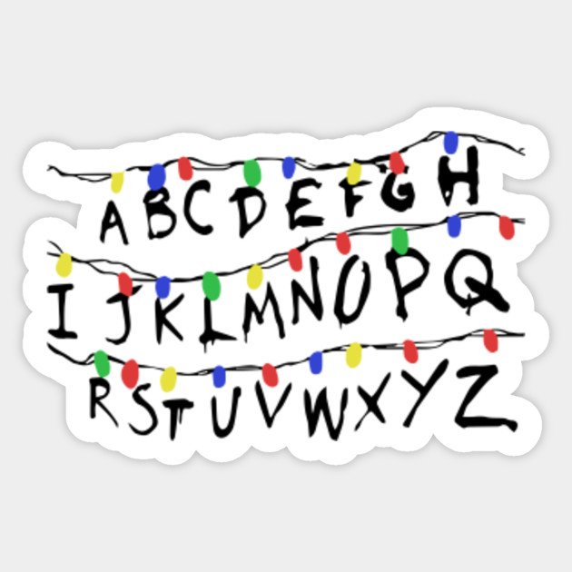 Stranger Things Lights Stranger Things Sticker TeePublic